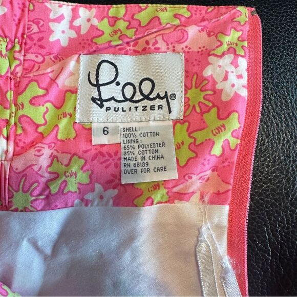 RARE/VTG Lilly Pulitzer “Happy Hippo" Print Halter Dress - Picture 6 of 8